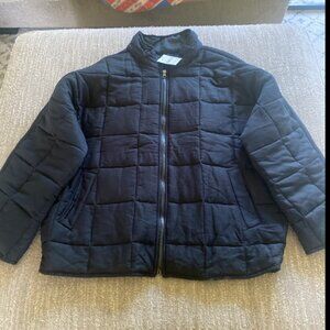 Thread and supply quilted jacket size large black